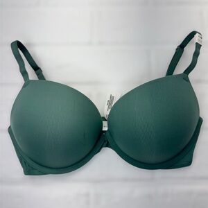 New Pink Victorias Secret Padded Super Push Up 32D Women's Ribbed Bra